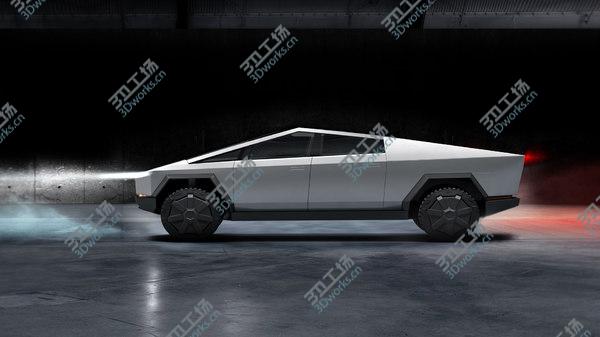 images/goods_img/20210312/Tesla Cybertruck with Cyberquad ATV model/4.jpg